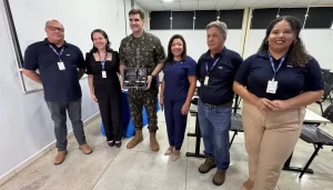 Comandante do 22º Batalhão do Exército visita CFP de Taquaralto e fortalece parceria com o SENAI Tocantins