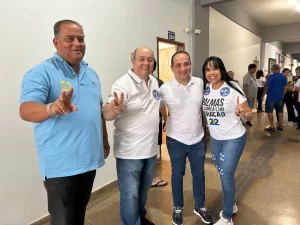 Eduardo e André Gomes votam em Palmas e destacam confiança na vitória de Janad Valcari no primeiro turno