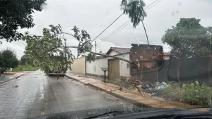 Chuva intensa provoca alagamentos e transtornos em Colinas do Tocantins