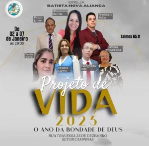 Colinas do Tocantins recebe Projeto de Vida 2025 da Igreja Batista Nova Aliança