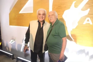 Roberto Medina prestigia elenco de “Rock in Rio – O Musical” na Cidade das Artes, no Rio de Janeiro