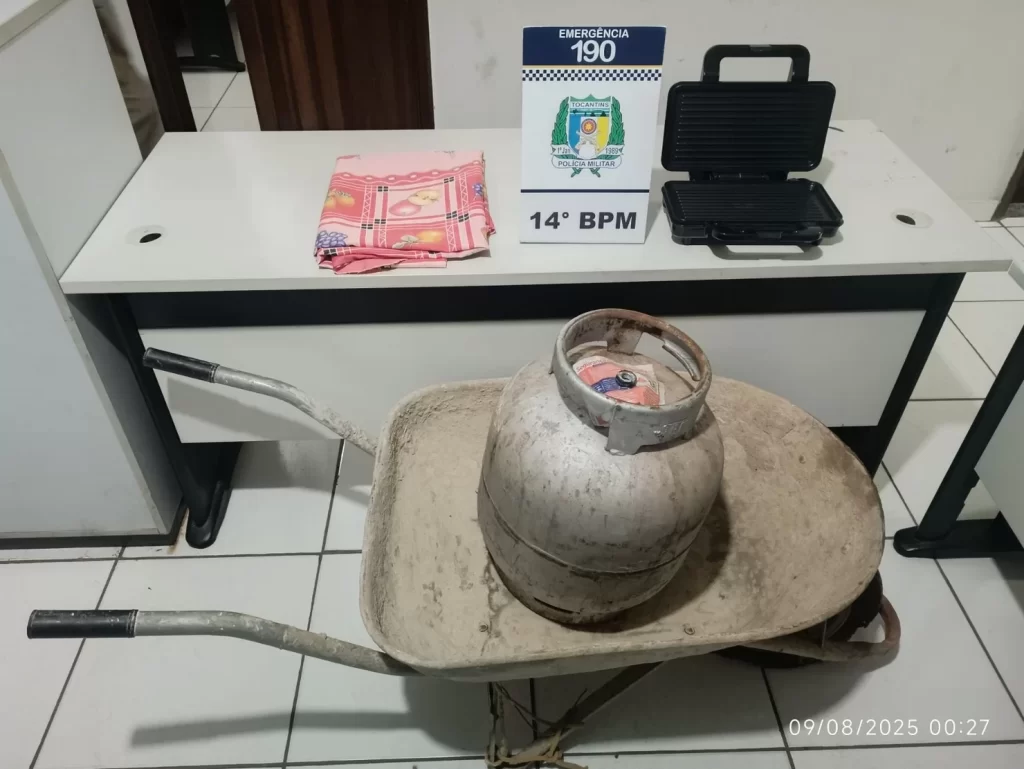 Polícia Militar recupera objetos furtados e frustra ação criminosa em Colinas do Tocantins