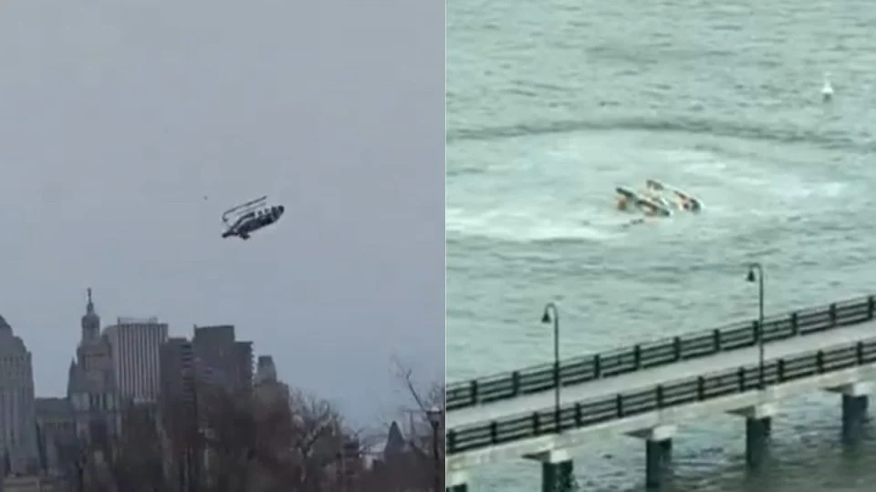 Tragédia no céu de Nova York: helicóptero cai no Rio Hudson e mata CEO da Siemens Espanha, sua esposa e três filhos