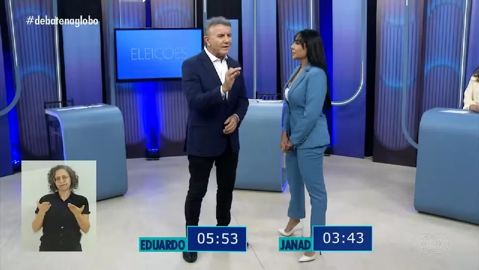 Eduardo Siqueira Campos e Janad Valcari contrastam perfis e estratégias no último debate eleitoral para a prefeitura de Palmas