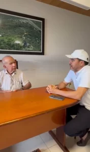 Em Carolina, Wanderlei Barbosa conversa com dono da Pipes, pedindo solução emergencial para transporte entre MA e TO