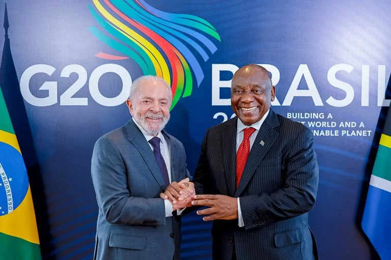 Lula e presidente da África do Sul discutem G20 Social e preservação ambiental