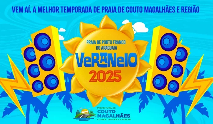 O mês de julho está chegando e com ele uma programação fantástica na temporada de praia de Porto Franco do Araguaia, distrito de Couto Magalhães
