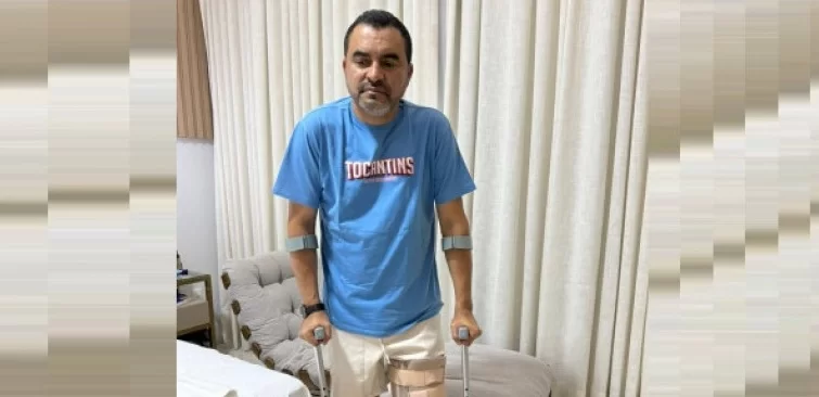Governador Wanderlei Barbosa sofre ruptura de ligamentos e passará por cirurgia no joelho
