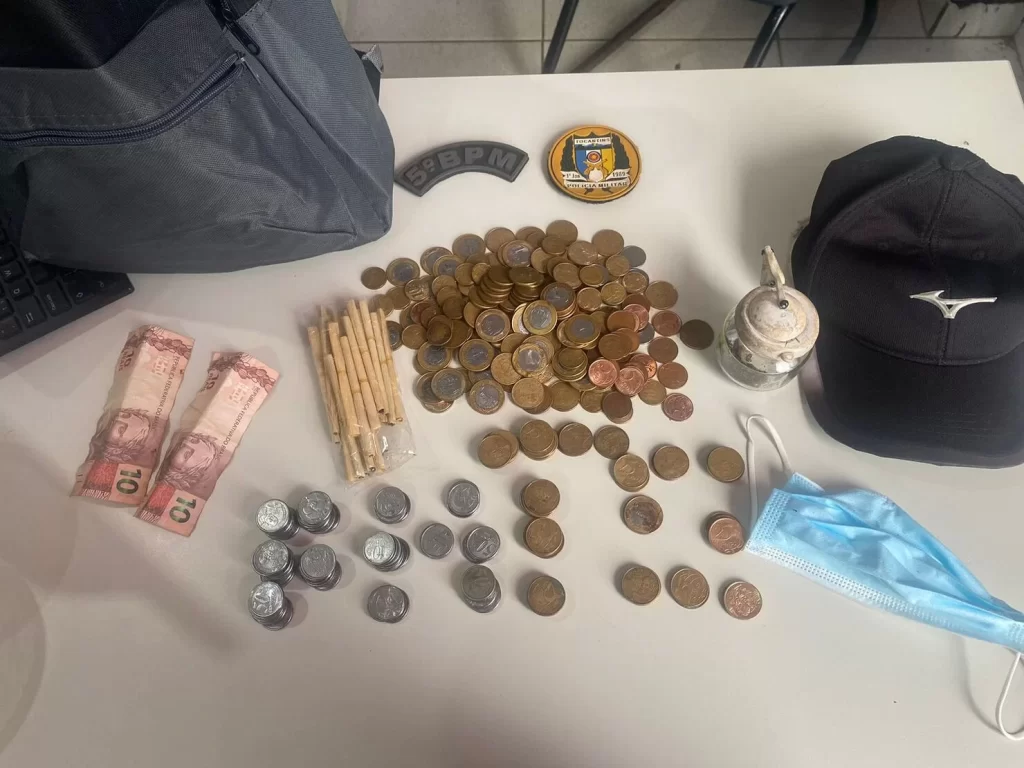 Polícia Militar prende homem por furto em lojas e recupera objetos e dinheiro em Porto Nacional