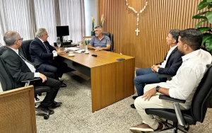 Presidente da Aleto recebe visita institucional do governador emexercício