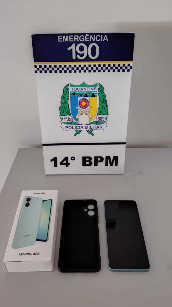 PM recupera celular furtado e apreende menor em Colinas do Tocantins