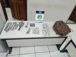 Ação rápida da Polícia Militar recupera ferramentas furtadas em obra de Colinas do Tocantins