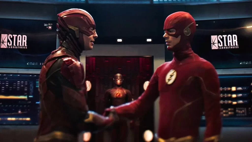 Saiba como foi o encontro do Flash dos cinemas com o Flash da série em Arrow 8×08
