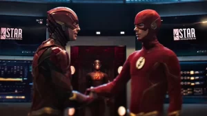 Saiba como foi o encontro do Flash dos cinemas com o Flash da série em Arrow 8×08