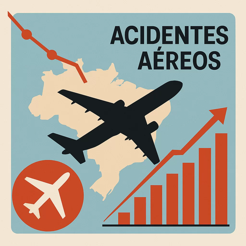 Acidentes aéreos no Brasil crescem em 2024; Painel SIPAER revela padrão nacional e desafios na Região Norte