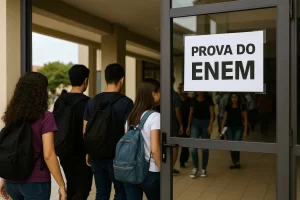Segundo dia do Exame Nacional do Ensino Médio 2025 reúne tensões e debate expansão internacional