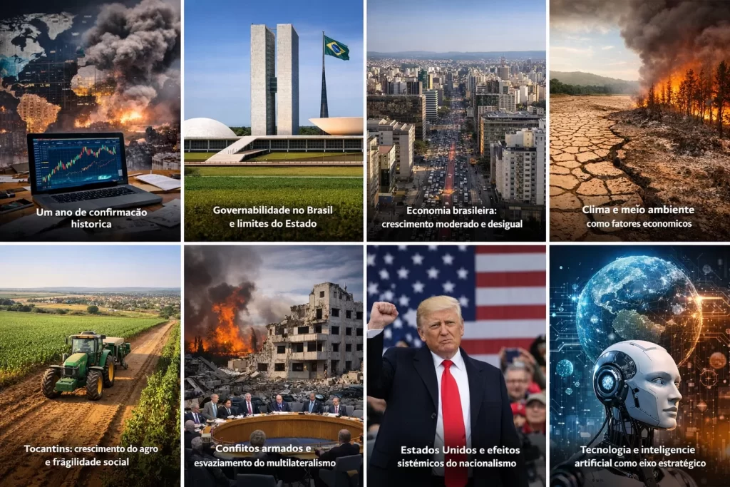 Retrospectiva 2025: o ano em que o mundo normalizou a instabilidade — e o Brasil sentiu seus efeitos até o nível regional