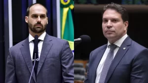 “É perseguição política”, diz Eduardo Bolsonaro após Ramagem e ele entrarem no radar por perda de mandato; Motta se reúne com Lula