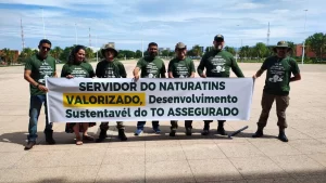 Servidores do Naturatins intensificam pressão e cobram novo PCCR em ato na AL: categoria diz que governo precisa dar resposta imediata