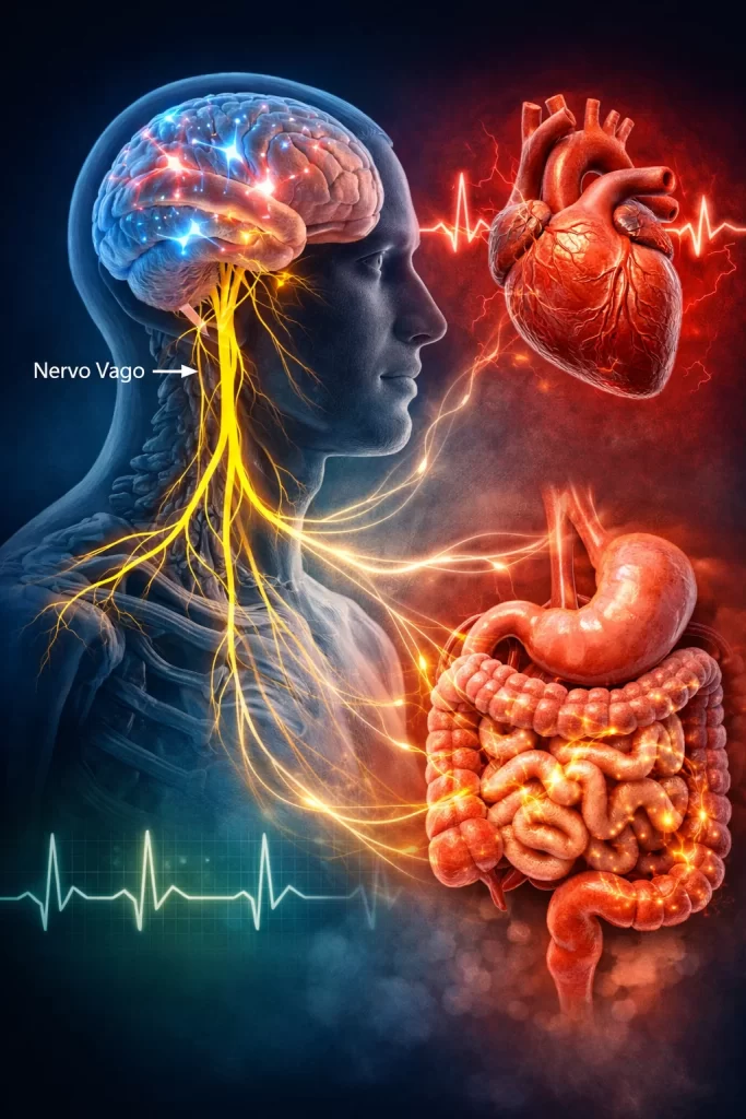 Nervo vago: o “fio invisível” que liga cérebro, intestino e coração e o que dizem os especialistas