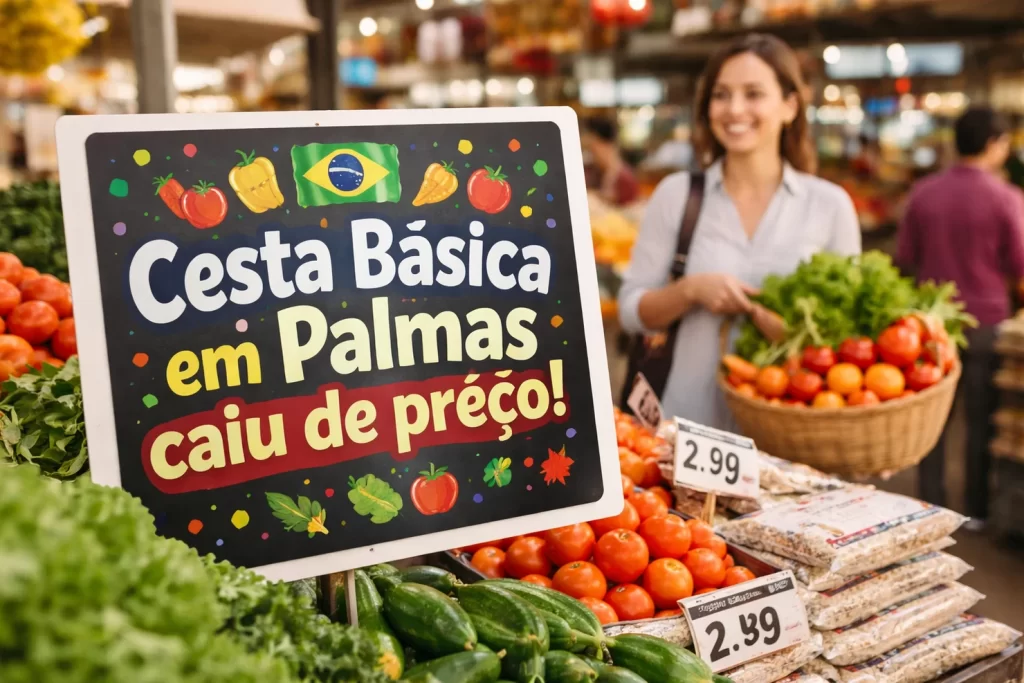 Cesta básica recua no Tocantins e reforça tendência nacional de queda no preço dos alimentos