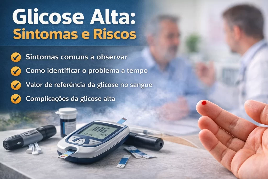 Glicose alta: sintomas, riscos e como identificar o problema a tempo