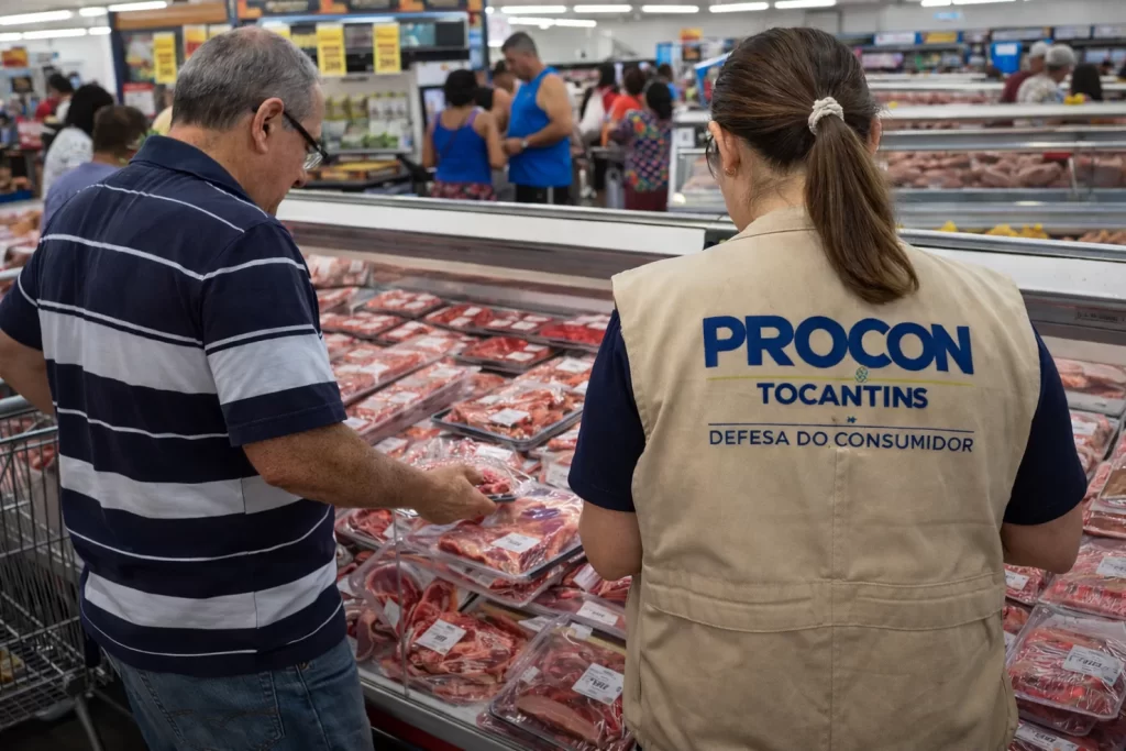 Procon Tocantins encontra variação de até 87,55% nos preços das carnes em Palmas e alerta consumidores antes do Carnaval