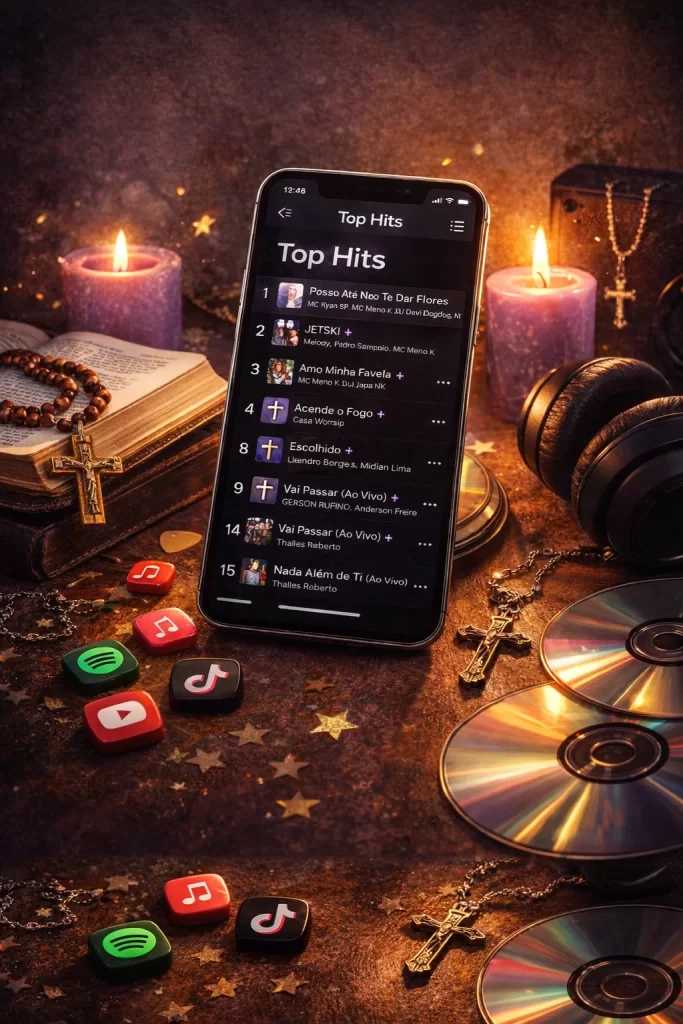 Tá na Mídia: do pop ao gospel, as 20 músicas mais ouvidas no Brasil e o que explica o avanço dos hits de fé e emoção