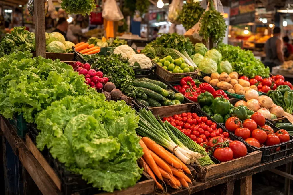 Alimentos sob pressão: preços de hortaliças disparam nas centrais e acendem alerta sobre inflação regional