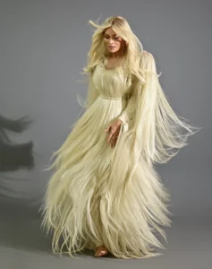 Vestido de cabelo humano de Eliana Martins vira manifesto de liberdade capilar nas redes