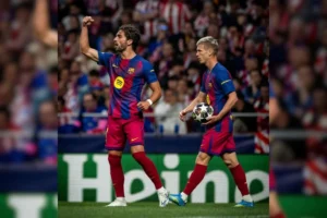 Champions pega fogo: Barcelona reage, vence no Metropolitano, mas Atlético segura pressão e elimina o Barça em noite de caos e polêmica