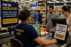 Fim da escala 6×1 pode mudar rotina de trabalhadores no Tocantins e pressionar comércio, bares e supermercados