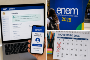 Enem 2026 abre inscrições com cadastro automático para alunos da rede pública; confirmação segue obrigatória
