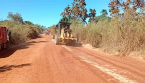Governo intensifica obras em 42 km da TO-010 após interdição da ponte entre Pedro Afonso e Tupirama
