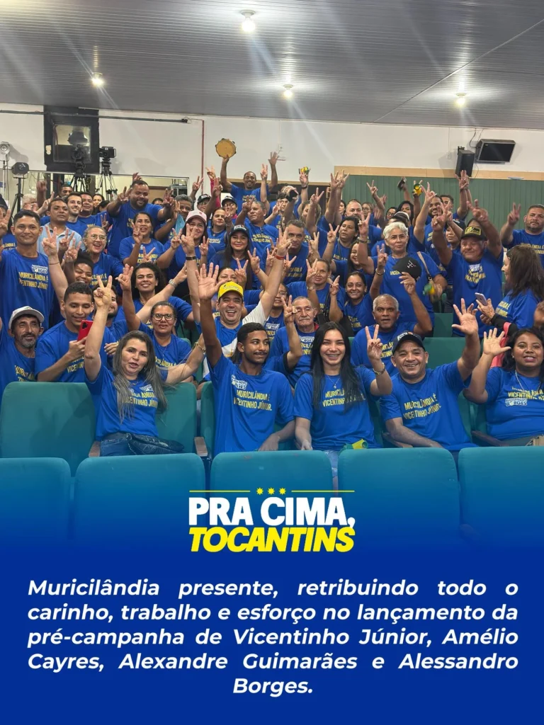 Com Muricilândia em caravana, prefeito João Victor Borges fortalece grupo de Vicentinho Júnior, Amélio Cayres, Alexandre Guimarães e Alessandro Borges no Tocantins