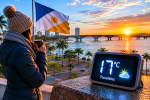 Frio no Tocantins? Temperatura pode cair para 17°C nesta semana e mudar a rotina dos moradores