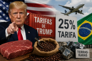 Tarifas de Trump preservam carne, café e aeronaves, mas aumenta incerteza para exportadores brasileiros