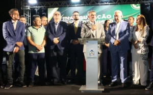 Amélio inaugura novo prédio da Aleto em meio a disputa judicial com deputados da base; Cláudia Lelis, Vanda e Leo Barbosa não aparecem na solenidade