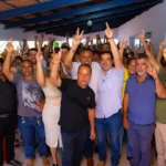 Em Aurora, prefeito reúne lideranças e reforça apoio a Vicentinho, Amélio e Alexandre