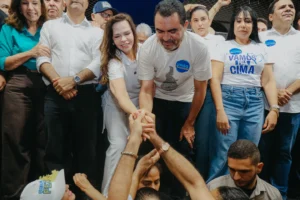 Ao lado de Dimas, adversário na eleição estadual de 2022, Wanderlei assume Dorinha e promete chegar aos 139 municípios
