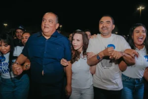 Ao lado de Josi Nunes e Wagner Rodrigues, Eduardo Gomes dá recados aos pré-candidatos ao Senado e cobra “política real” no lançamento de Dorinha