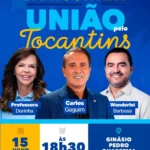Pré-candidato ao Senado, Gaguim reforça convite para evento da União pelo Tocantins e mobiliza lideranças para grande encontro em Araguaína