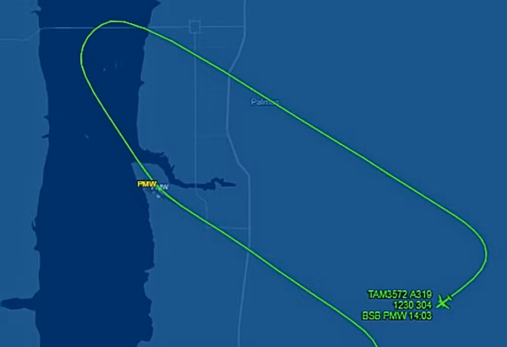 SUSTO ANTES DO POUSO: avião arremete em Palmas, refaz aproximação e aterrissa com segurança