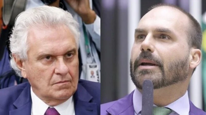 Racha sem freio: Caiado chama Eduardo Bolsonaro de “Pateta” e green card vira arma na guerra da direita