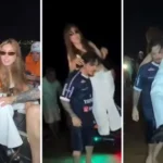 Medo no rio, multidão na areia: Manu Bahtidão encara voadeira após trauma e canta para 10 mil em Araguatins