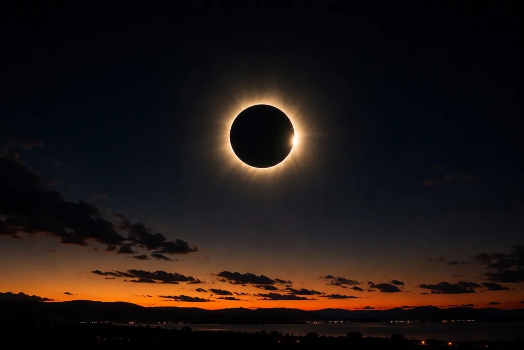 Eclipse total do Sol movimenta o céu nesta quarta; Tocantins fica fora da faixa, mas noite reserva outro espetáculo astronômico