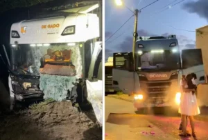 Da sobrevivência à chegada de Ayla: caminhoneiro usa carreta em chá revelação emocionante em Gurupi; VÍDEO