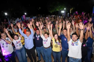 Dulce Miranda ato com Dorinha reúne Marcelo Miranda e Eduardo Siqueira