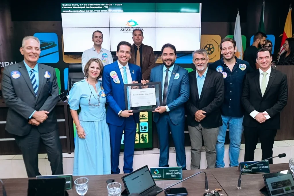 Deputado estadual Olyntho recebe a maior honraria da Câmara Municipal de Araguaína