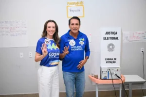 Se Deus quiser, vamos comemorar a nossa vitória”, diz Gaguim após votar em Palmas